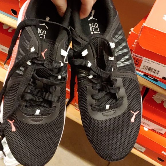 Puma Women's Pacer Net Cage Soft Foam Sneakers - Black - Picture 12 of 14